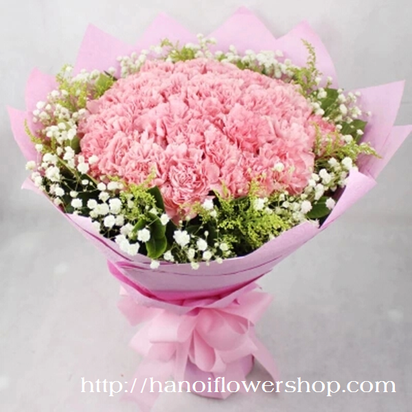 Bouquet of pink Carnations 