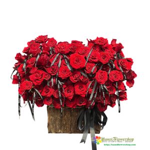 Luxury red rose arrangement