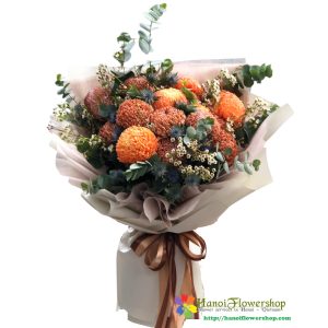Peony chrysanthemum bouquet
