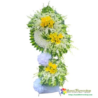 Order Vietnamese funeral flowers delivery in Hanoi