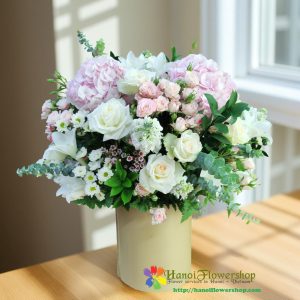 Assorted flower arrangement for birthday