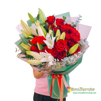 Birthday flower bouquet delivery Hanoi