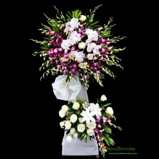 Order condolence flower delivery Hanoi