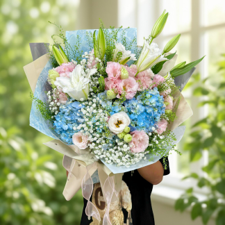 Online elegant flower bouquet delivery Hanoi
