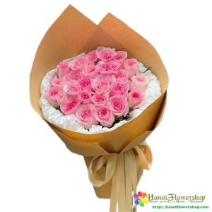 Lovely pink rose bouquet