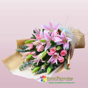 Pink birthday bouquet