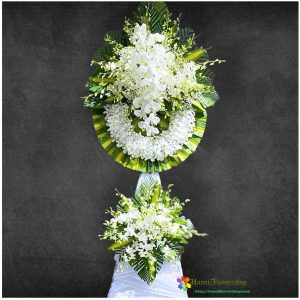 White funeral flowers