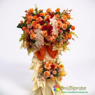 Online premium flower stand delivery Hanoi