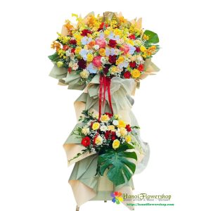 Congratulation flower arrangement