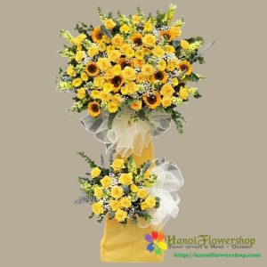 Congratulation flower shelf