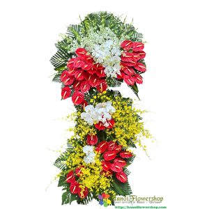 Giant opening flower stand