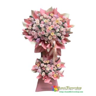Online grand opening flower stand delivery Hanoi