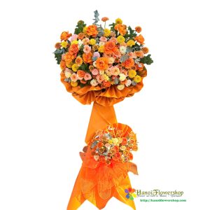 Vibrant congratulation flowers