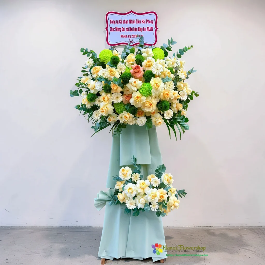 Grand Opening Flower Stand for Business Celebrations in Long Bien Hanoi