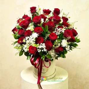 Red Rose Bouquet for Flower Delivery in Ba Dinh Hanoi